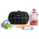 PackIt Freezable Snack Bag - Black Grid