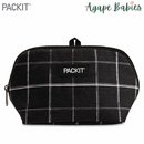 PackIt Freezable Snack Bag - Black Grid