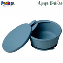 Puku Food Grade Silicone Suction Kids Bowl With Lid - 2 Colors