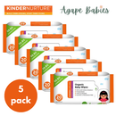 KinderNurture Organic Baby Wipes, 20 wipes (Pack Of 5) Exp: 03/27