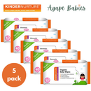 KinderNurture Organic Baby Wipes, 40 wipes (Pack Of 5) Exp: 03/27