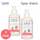 2 x GAIA Baby Moisturiser 250ml + Pump Exp: 02/28 - FOC 2 X 50ml Travel Size bottles