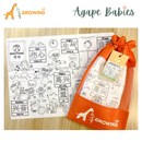 Growing Up Silicon Colouring Big Mat 40x30cm (with bag) - Emotions