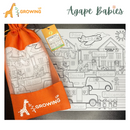 Growing Up Silicon Colouring Big Mat 40x30cm (with bag) - Occupation