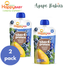 Happy Baby Happy Tot Fiber & Protein - Pear Blueberry Spinach 113g (2-PACK BUNDLE) Exp:12/25