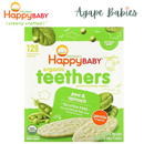 Happy Family Happy Baby Gentle Teethers - Pea & Spinach, 12 x 4 g. Exp:02/26