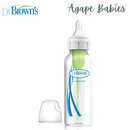 Dr Brown's 8 oz/250 mL PP Narrow Anti-Colic Options+ Baby Bottle, 1-Pack