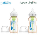 Dr Brown's 9 OZ/270 ML Pesu Wide-Neck "Options" Bottle, Twin-Pack