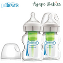 Dr Brown's Glass Wide-Neck Options+ Bottle 5 OZ/150 ML, 2-PK