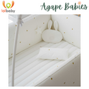 Lolbaby Cotton Embroidery Bumper Bed with Hanging Toy and Canopy (170x120x55cm) (Bundle Pack)- 6 Designs - ETA End Aug