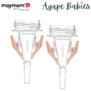 Maymom Widemouth Flange (spectra, avent, maymom 4-threads) Adapter To Use With Milk Bag, 2pc, 2nd Gen