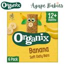 Organix Goodies Organic Soft Oaty Bars - Banana, 6 x 30 g. Exp: 12/25