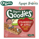 Organix Goodies Organic Soft Oaty Bars - Strawberry & Apple, 6 x 23 g. Exp : 04/26