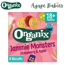 Organix Jammie Monsters- Strawberry & Apple, 64 g Exp: 04/26