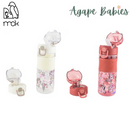 MCK TKDK Water Bottle (600ml),2 Lids, Cherry Blossom-2 Colors