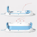 Lucky Baby Baly Collapsible Bath Tub W/Thermometer & Bath Support + Shower Skoop + Orangizer - (Grey)