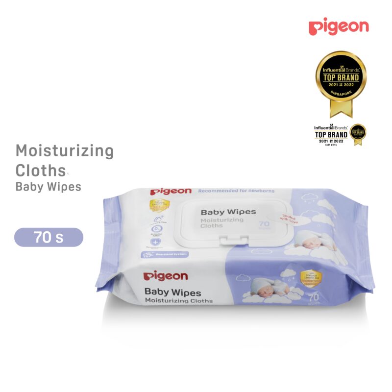 Pigeon Baby Wipes Moisturizing Cloths 70 Sheets x 2 Packs
