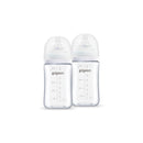 Pigeon Softouch Bpp Nursing Bottle T-Ester Twin Pack Logo - 240ml