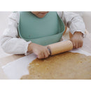 Beaba Set of 2 Silicone Bib - Sage Green/Light Grey