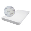 (Bundle Pack) Bonbijou Osito 5 In 1 Baby Cot, White + Foam Mattress, 4 Inch