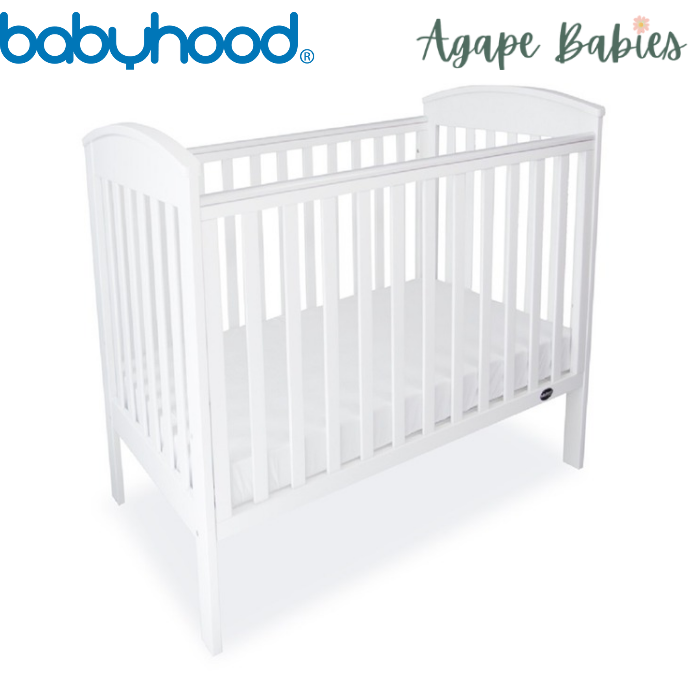 Babyhood Classic Curve Cot 4 In 1 (White) (1 yr warranty)