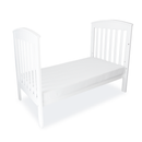 (1 yr warranty) Babyhood Classic Curve Cot  4 In 1- White + My First Innerspring - (Bundle Pack)