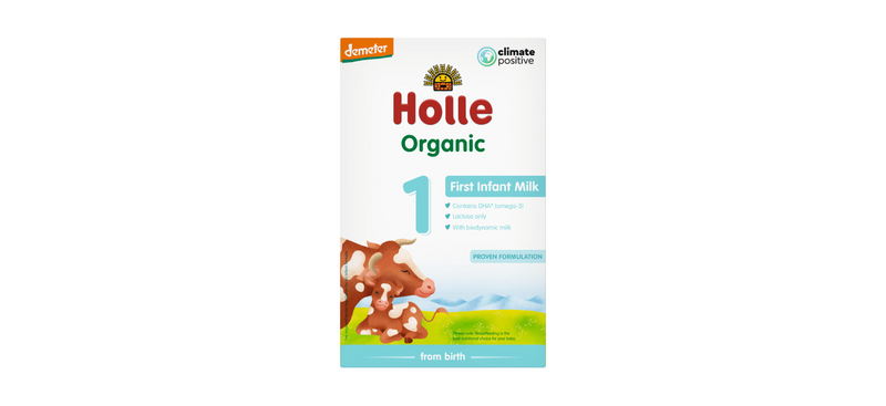 Holle Organic Infant Formula 1 400g DHA (from Birth - 6months) x 5 Packs  Exp: 10/25