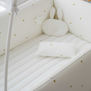 Lolbaby Cotton Embroidery Bumper Bed with Hanging Toy and Canopy (170x120x55cm) (Bundle Pack)- 6 Designs - ETA End Aug