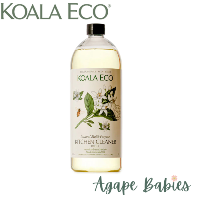 Koala Eco Natural Multi-Purpose Kitchen Cleaner Lemon Myrtle & Mandarin Essential Oil - 1L Refill