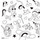 OMY Pocket mini Coloring set -4 Design