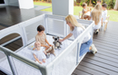 Babyhood Pop Up Play Pen Large - (Light Grey)
