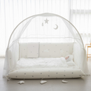 Lolbaby Cotton Embroidery Bumper Bed with Hanging Toy and Canopy (170x120x55cm) (Bundle Pack)- 6 Designs - ETA End Aug