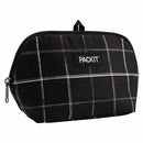 PackIt Freezable Snack Bag - Black Grid