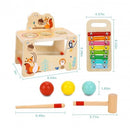 Montessori Educative Learning Wooden Pound & Tap Bench Activity Toy