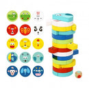 Montessori Educative Learning Wooden Jenga Stacking Game Activity Toy