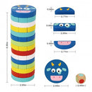 Montessori Educative Learning Wooden Jenga Stacking Game Activity Toy