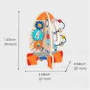 Montessori Educative Learning Wooden Rocket Activity Toy