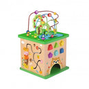 Montessori Educative Learning Wooden Play Cube Centre Activity Toy