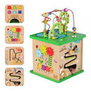 Montessori Educative Learning Wooden Play Cube Centre Activity Toy