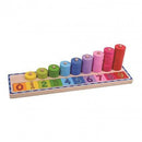 Montessori Educative Learning Wooden Counting Stacker Activity Toy