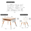 Lucky Baby Little Kids Table & Chair Set W/Drawing Paper