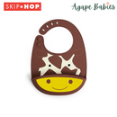 Skip Hop Zoo Fold & Go Silicone Bib - Giraffe