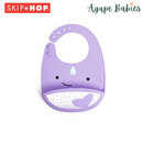 Skip Hop Zoo Fold & Go Silicone Bib - Narwhal