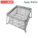 Skip Hop Play To Night Expanding Travel Crib - Grey/Cloud (1 Year Local Warranty On Manufacturing Defects)
