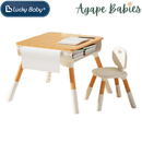 Lucky Baby Little Kids Table & Chair Set W/Drawing Paper