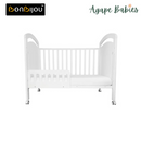 (Bundle Pack) Bonbijou Osito 5 In 1 Baby Cot, White + Foam Mattress, 4 Inch