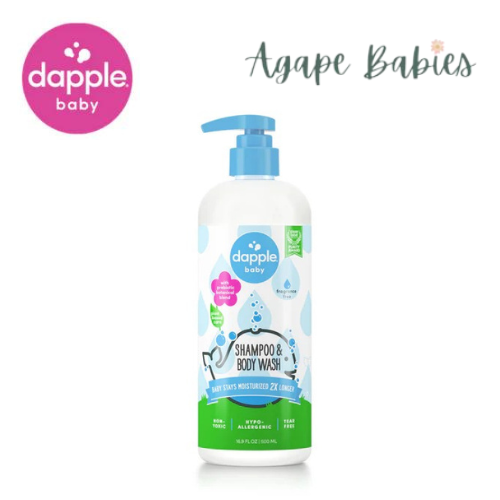 Dapple Shampoo Body Wash (Fragrance Free) 500ml Agape Babies