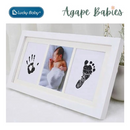 Lucky Baby Newborn Baby & Pet Photo Frame With Clay Mould Hand - 2 Print + 1 Photo