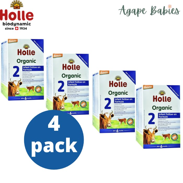 Holle Organic Milk Follow on Formula 2 600g with DHA (6-12 mths) x 4 Packs  Exp: 10/25