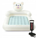 Intex Bear Kids Travel Bed Set, Includes Double Quick 1 Hand Pump (Ages 3-6)